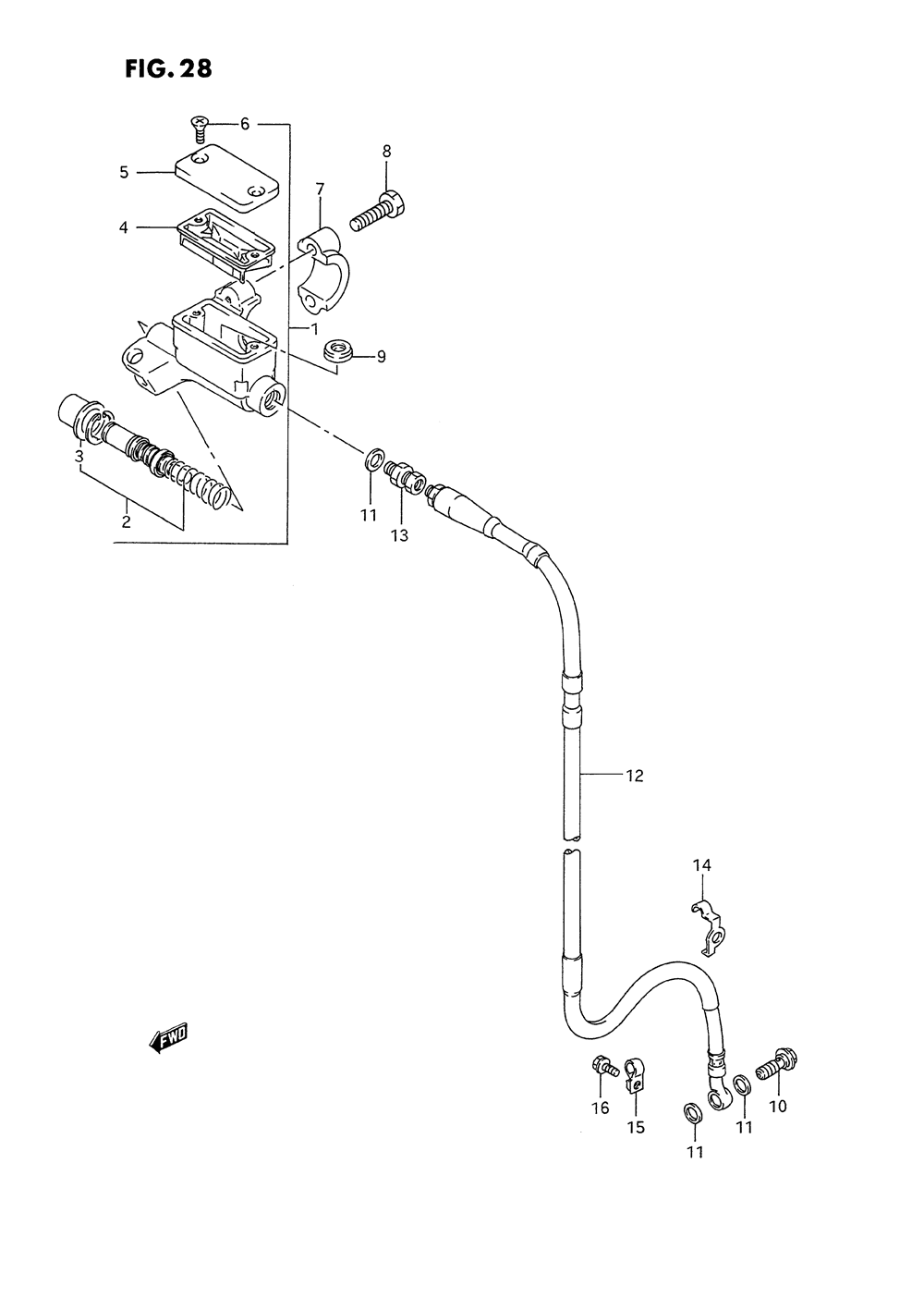 Front master cylinder