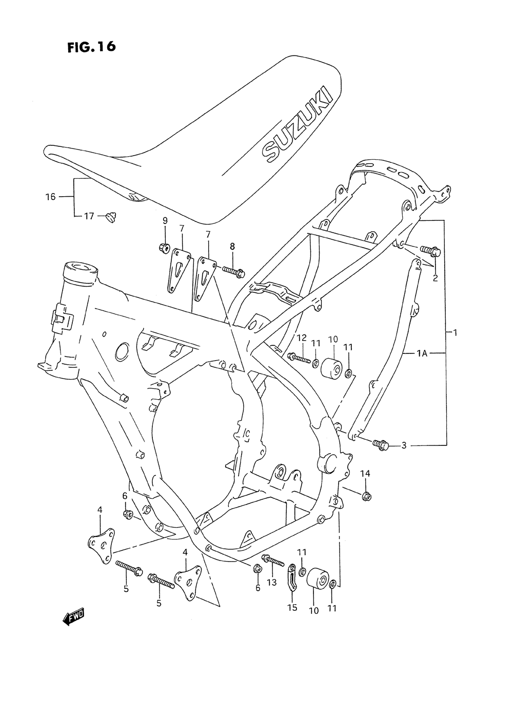 Frame - seat (model p)