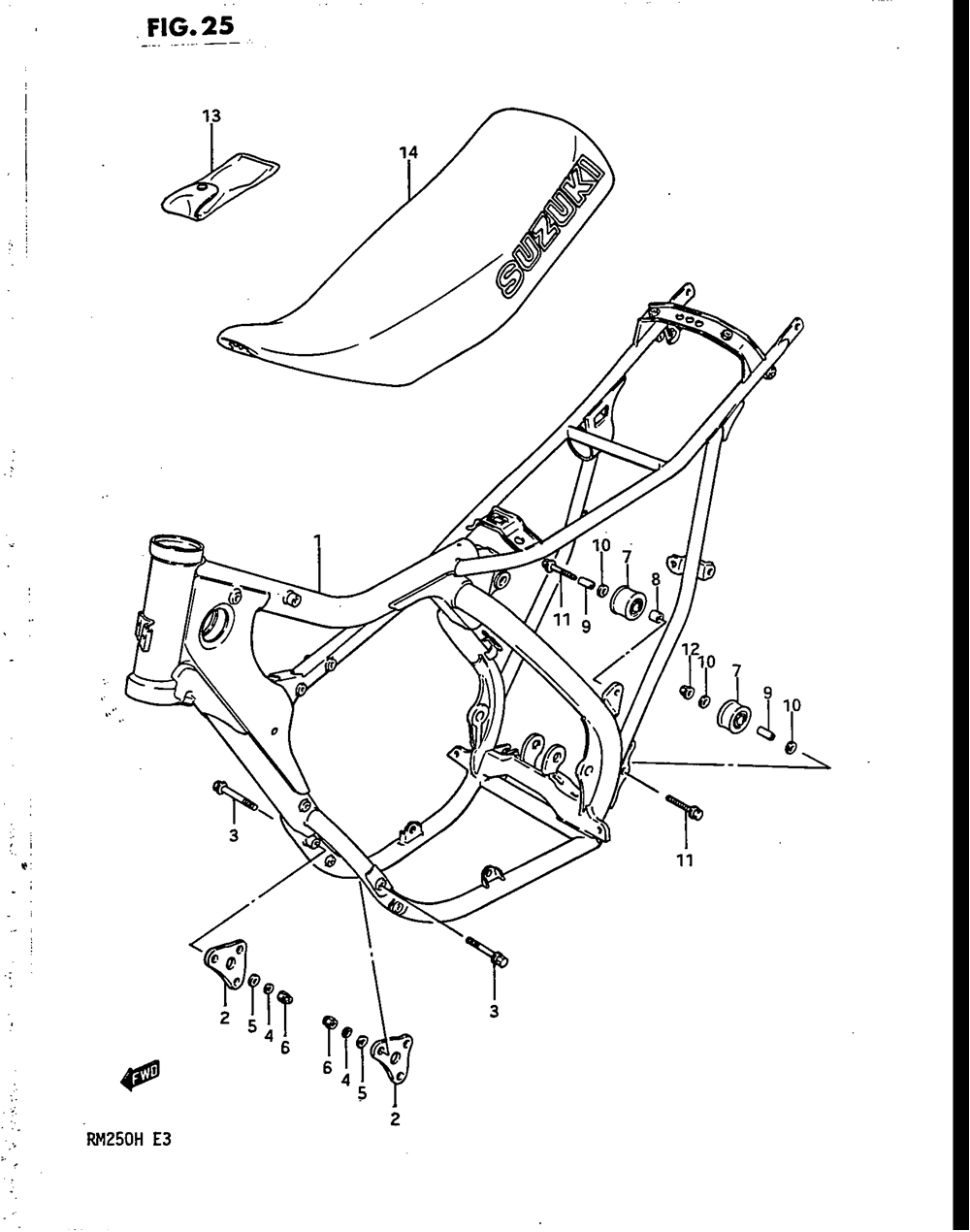 Frame - seat (mdoel g)