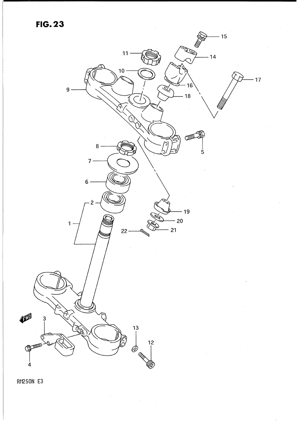 Steering stem (model k_l)