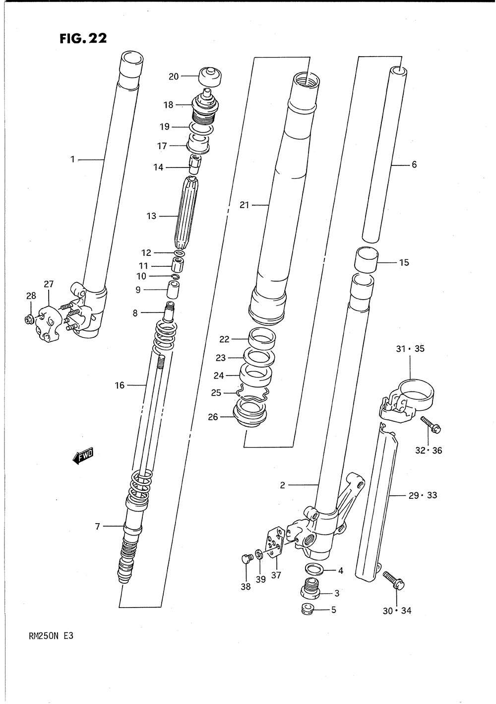 Front damper (model k)