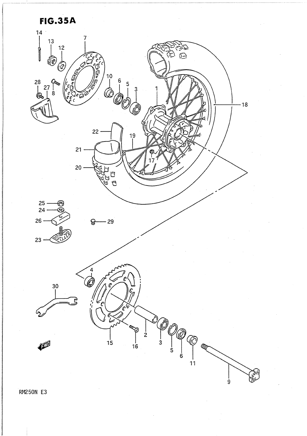 Rear wheel (model l_m)