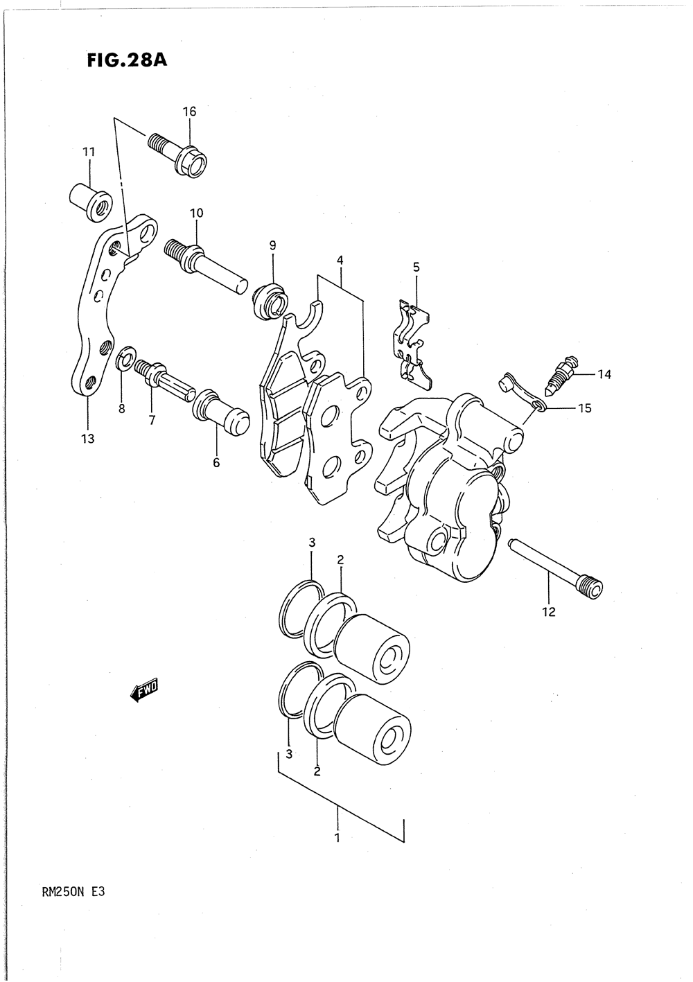 Front caliper (model m_n)