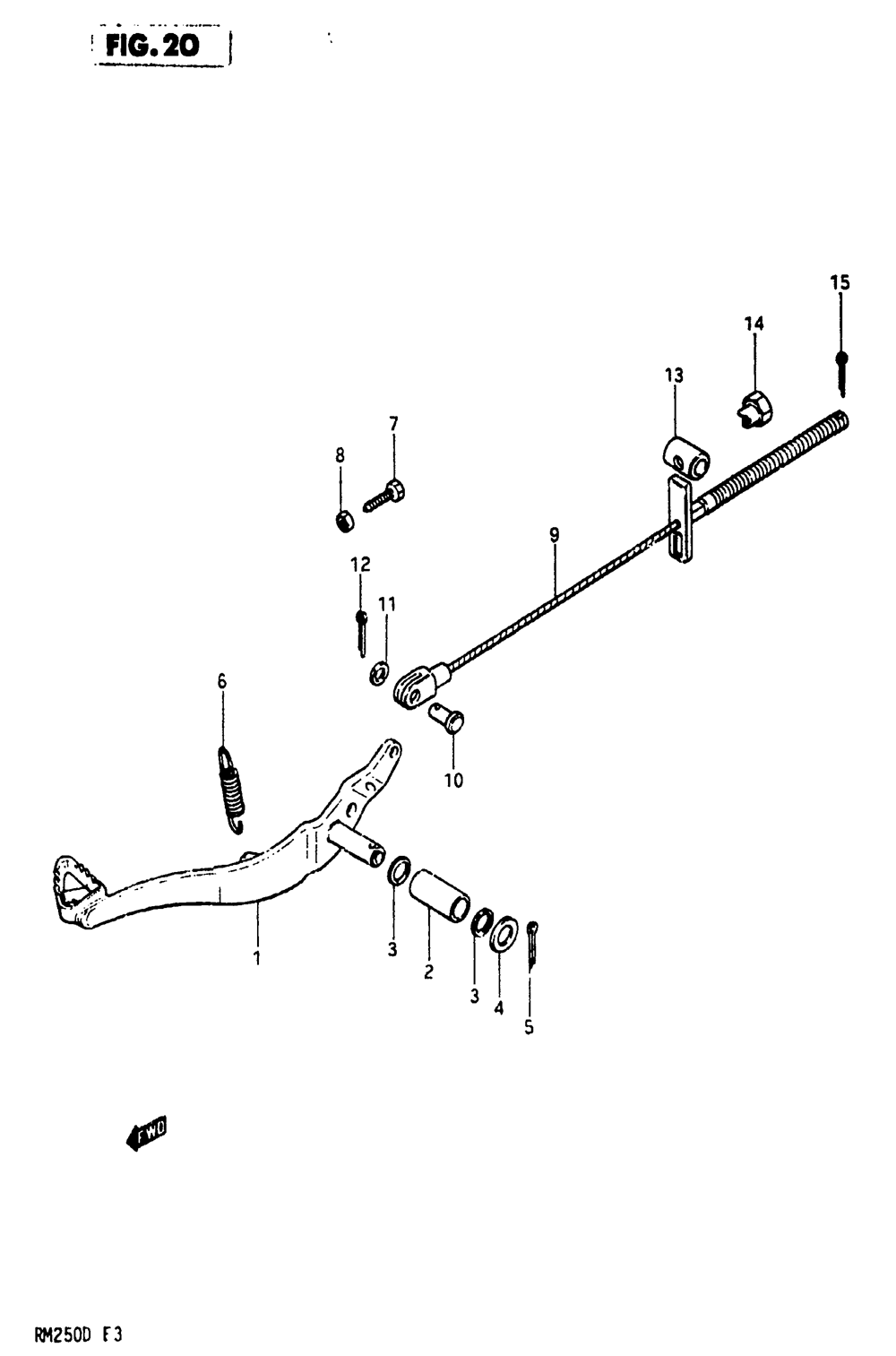 Rear brake (model z)