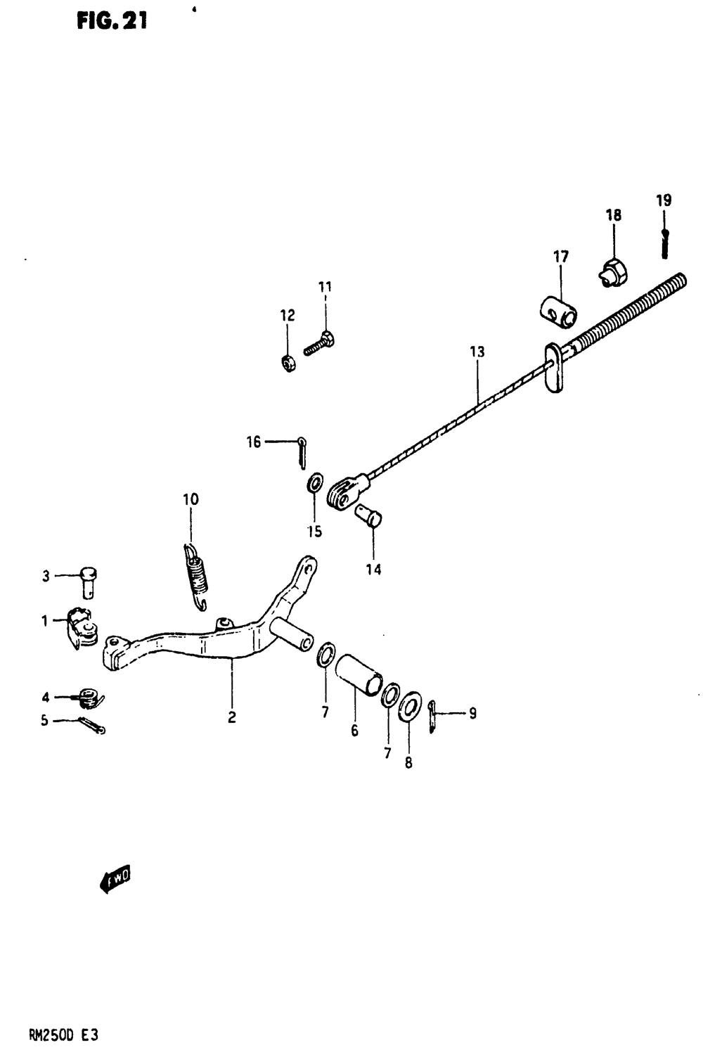 Rear brake (model d)