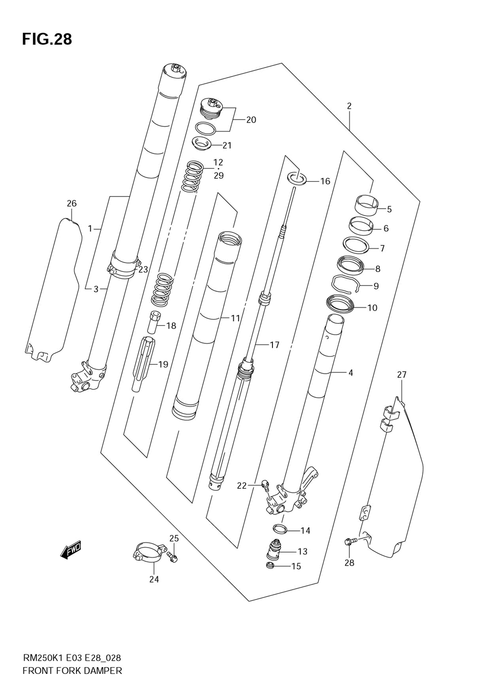 Front damper (model k1)