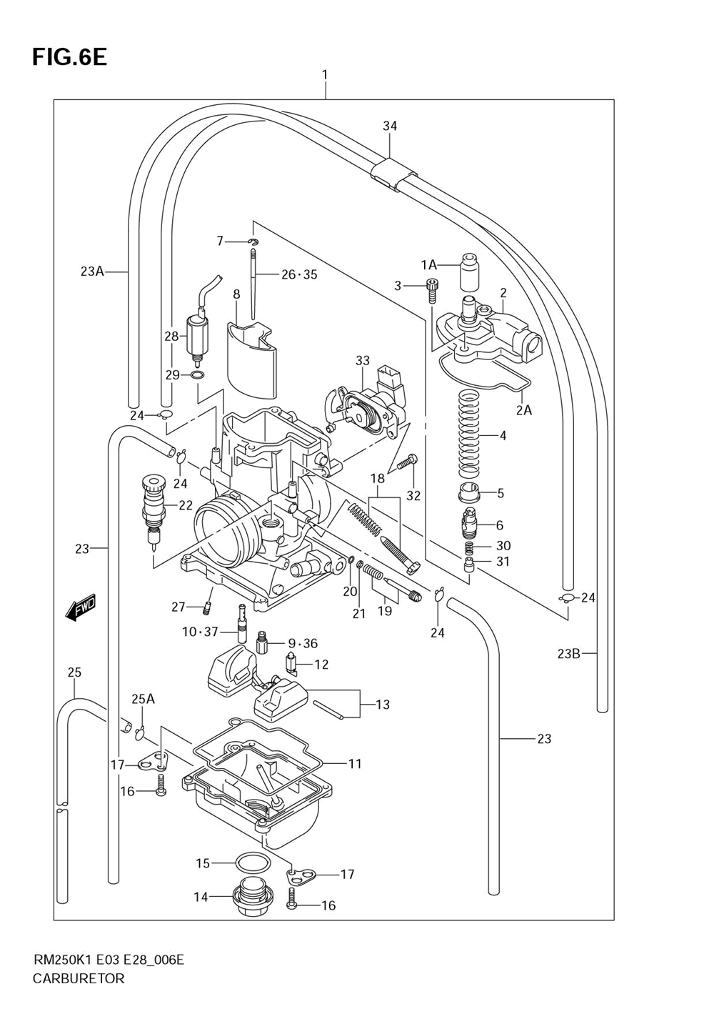 Carburetor (model k6)