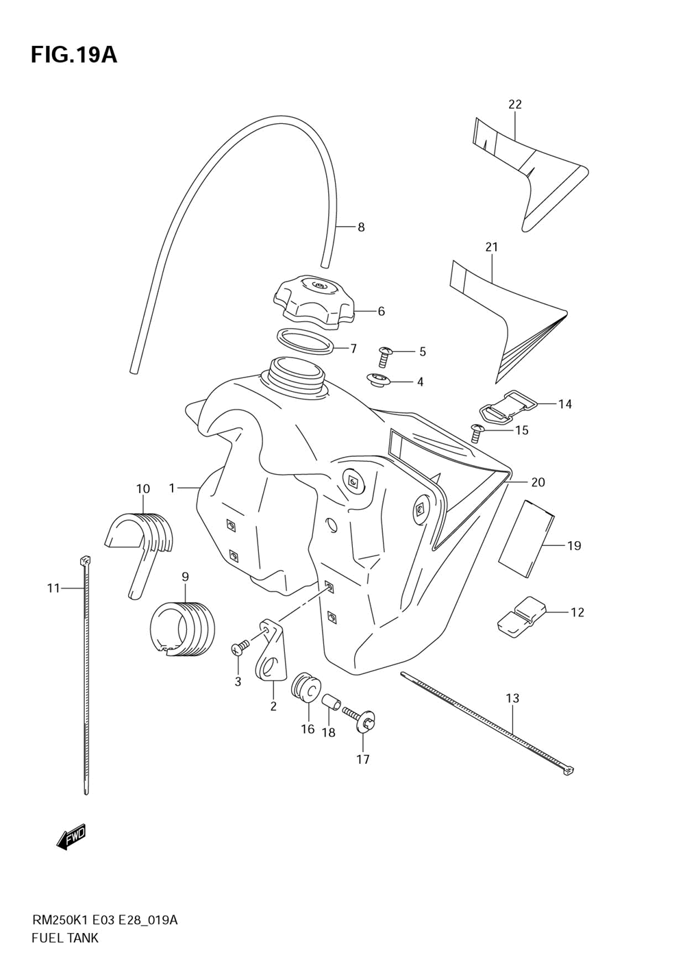 Fuel tank (model k4_k5_k6)