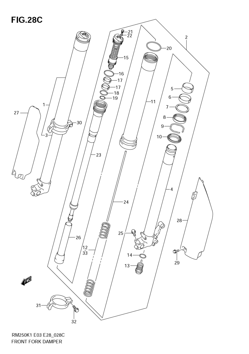 Front damper (model k4)