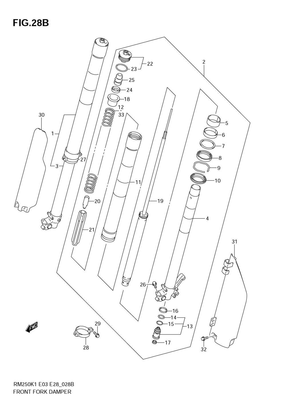 Front damper (model k3)