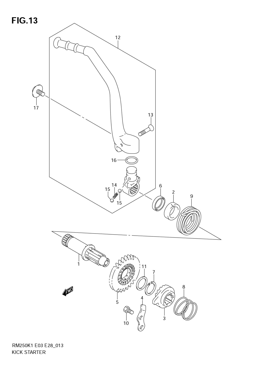 Kick starter (model k1_k2_k3_k4)