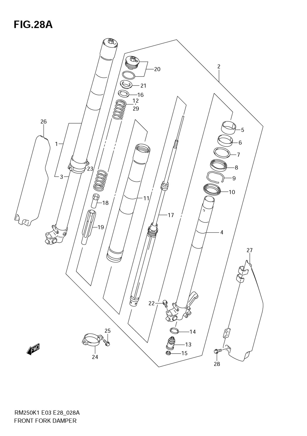 Front damper (model k2)