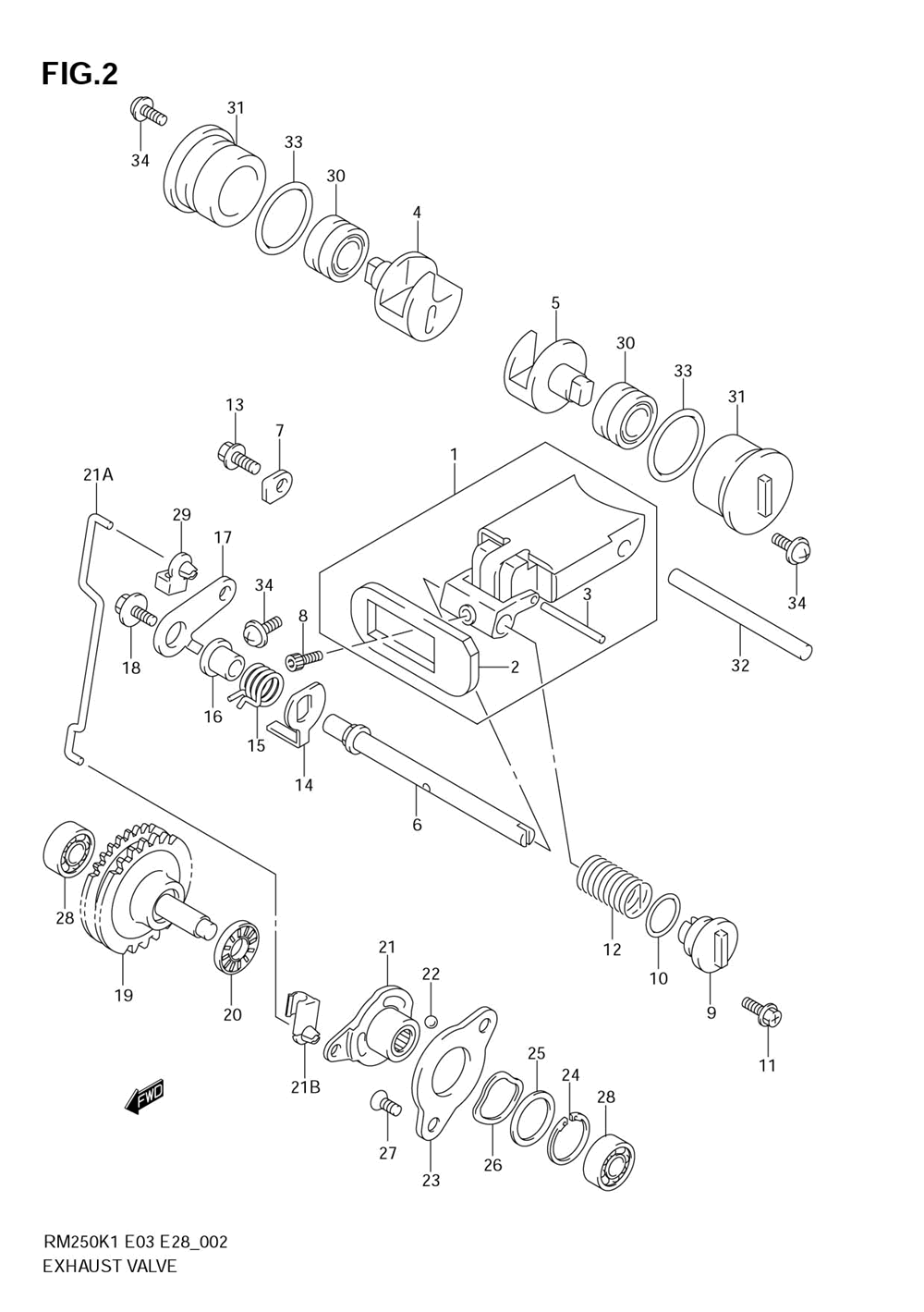 Exhaust valve (model k1)