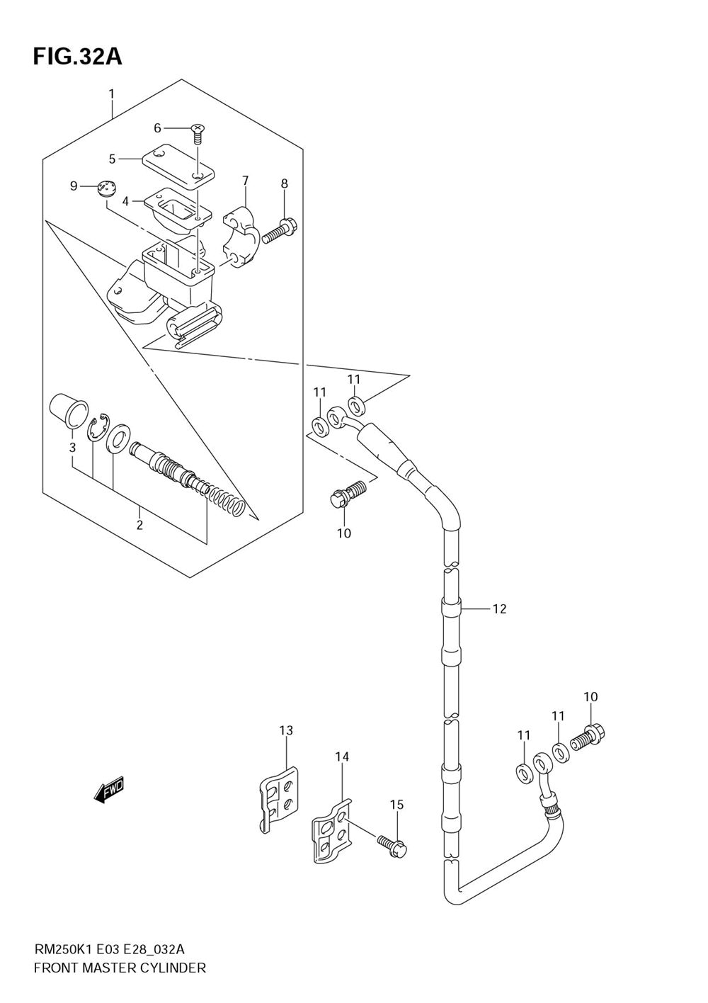 Front master cylinder (model k4_k5_k6)