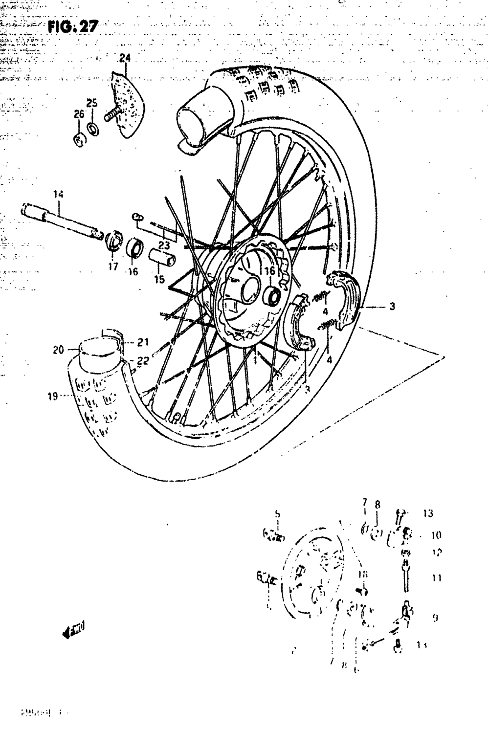 Front wheel (model e)