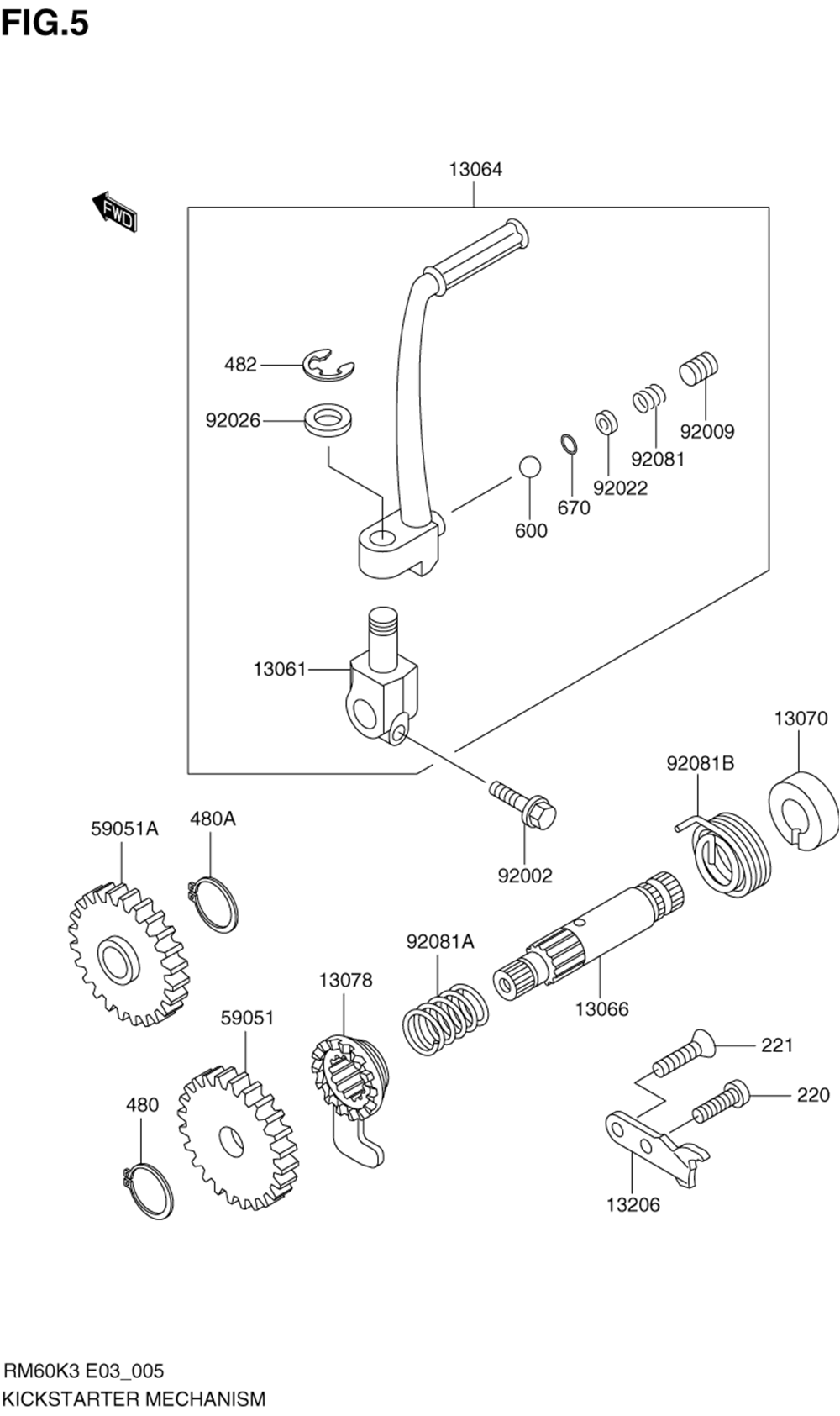 Kickstarter mechanism