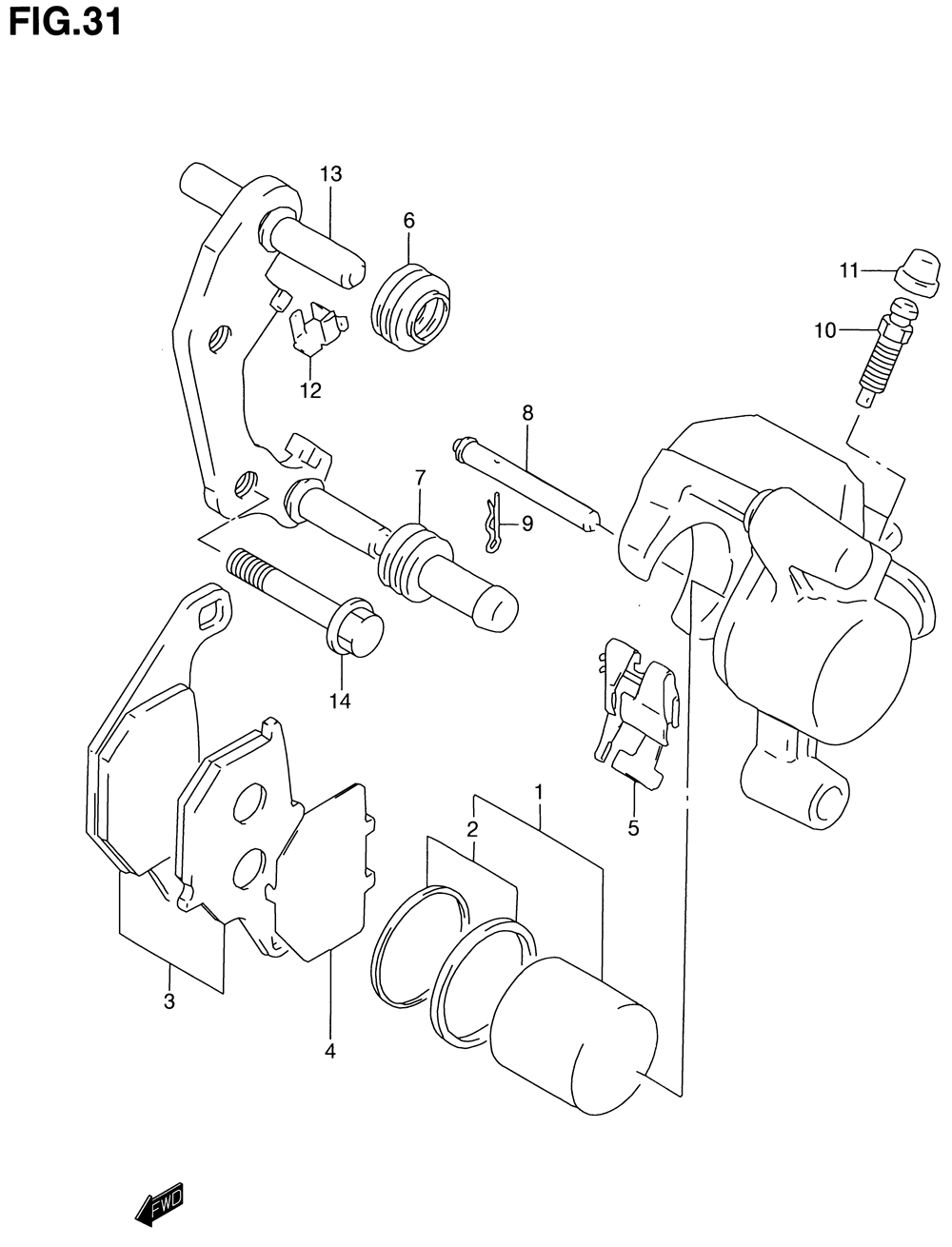 Front caliper