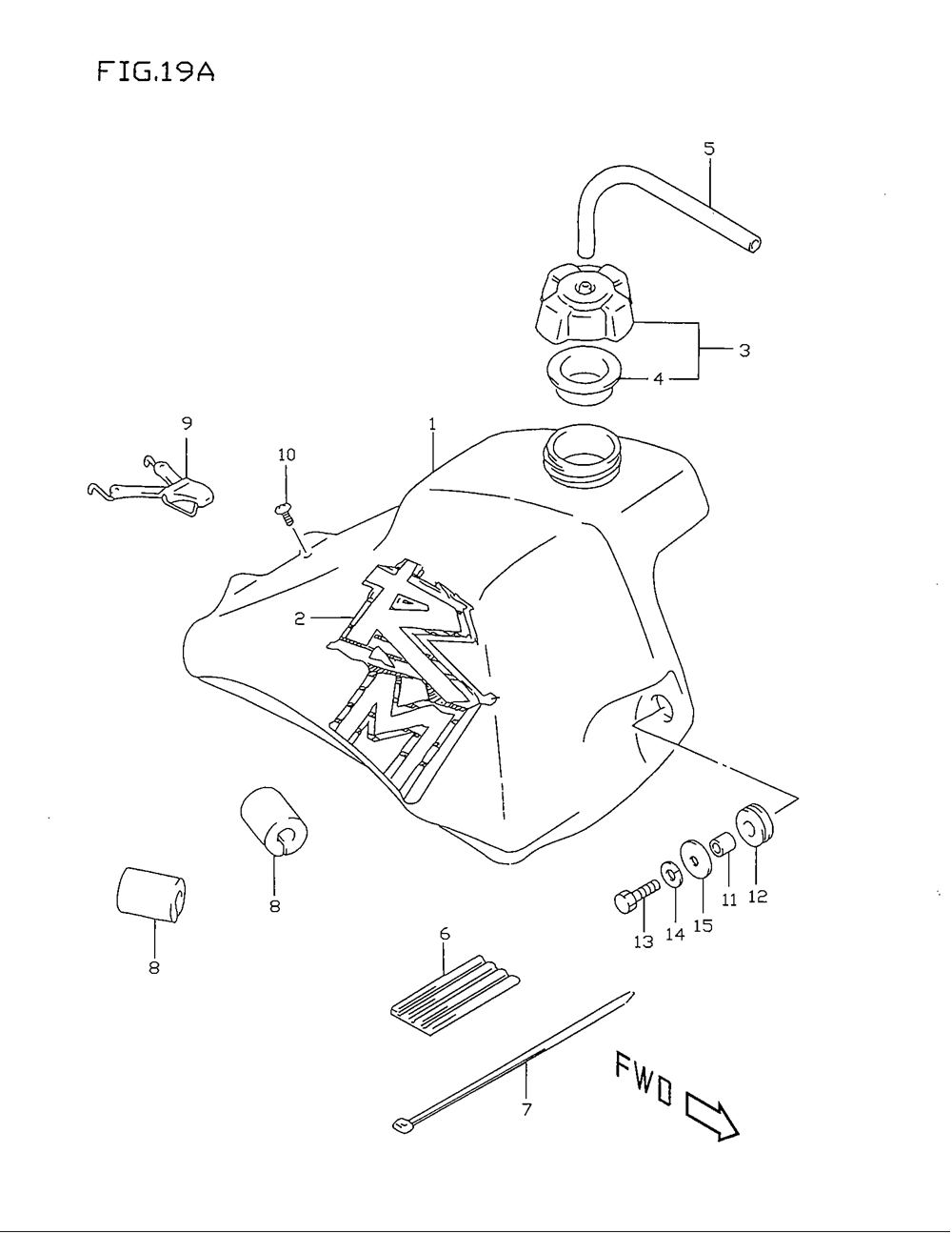 Fuel tank (model v)