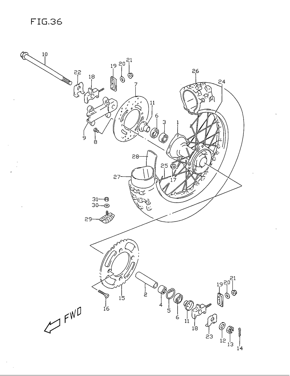 Rear wheel