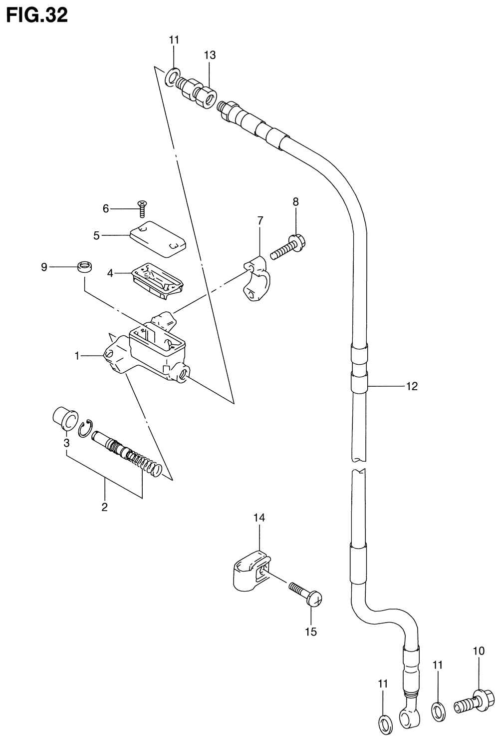 Front master cylinder