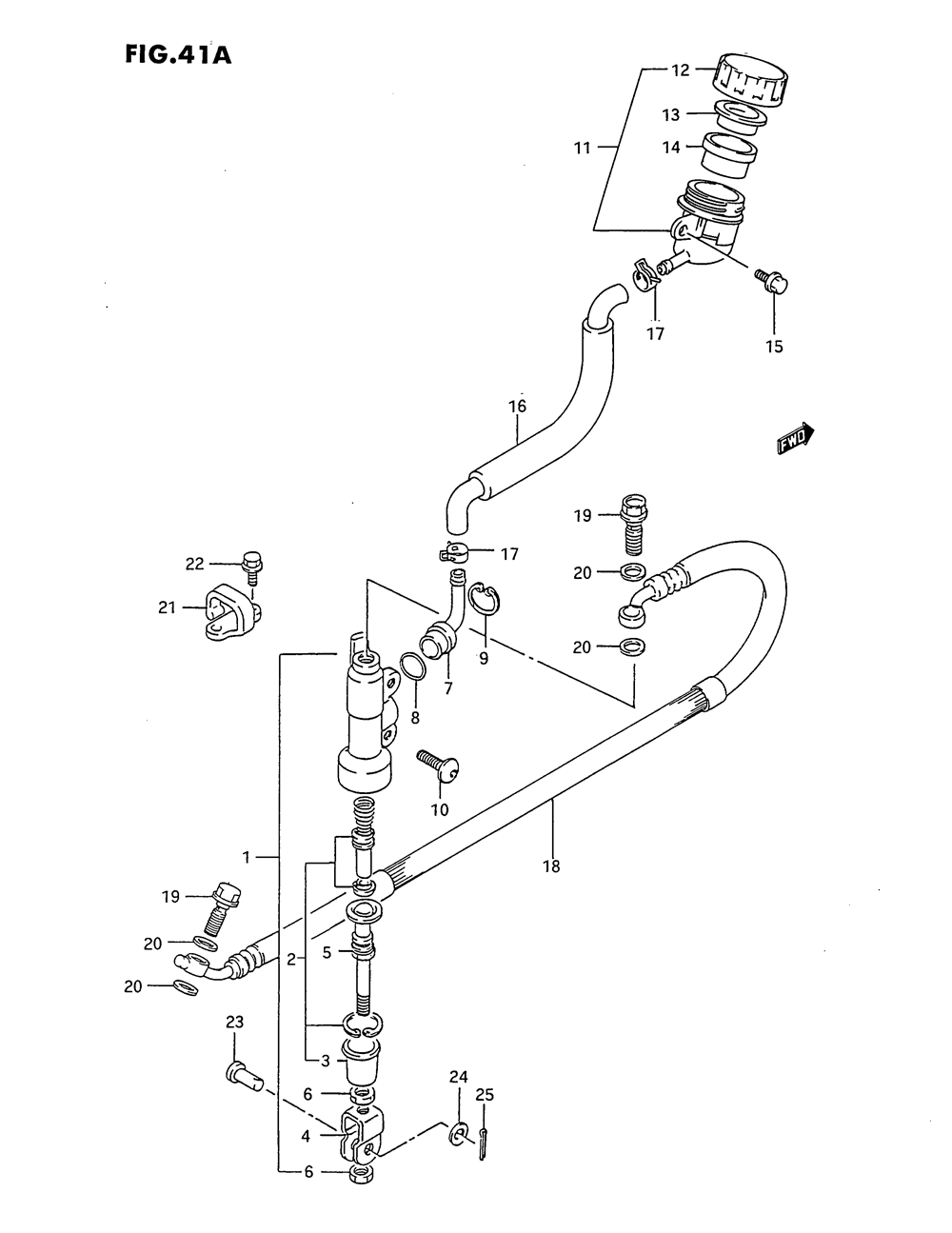 Rear master cylinder (model m_n_p_r_s)