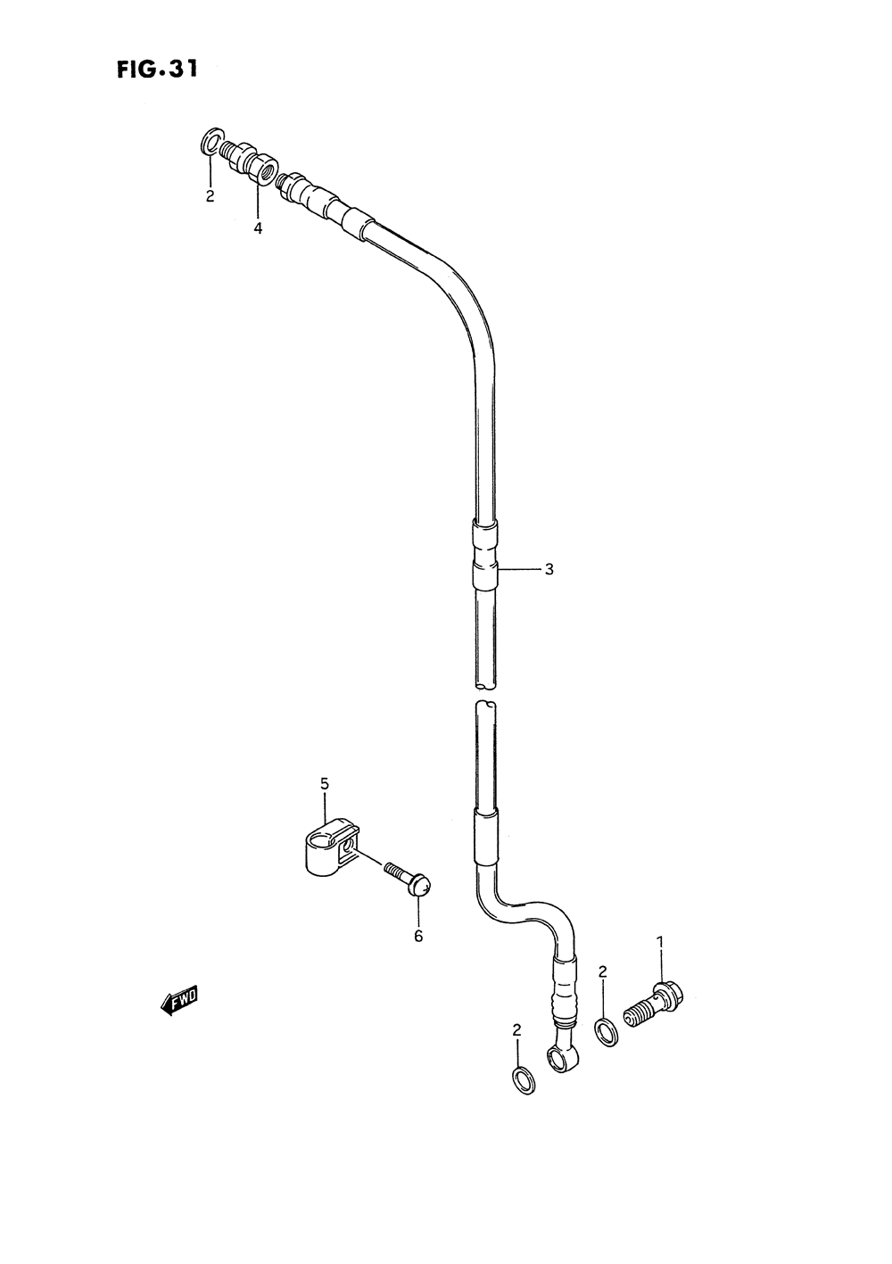 Front brake hose