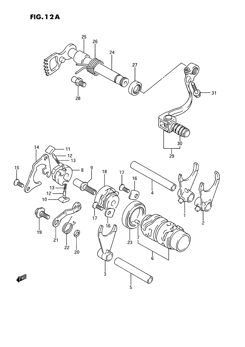 Gear shifting (model k_l_m_n_p_r_s)