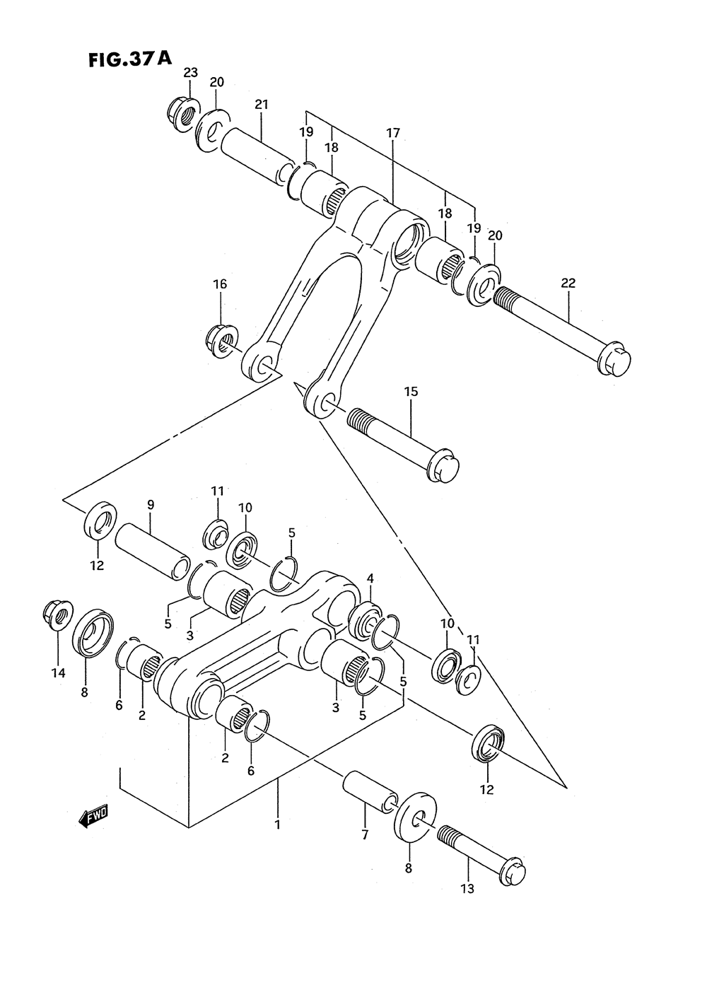 Cushion lever (model l_m_n_p_r_s)