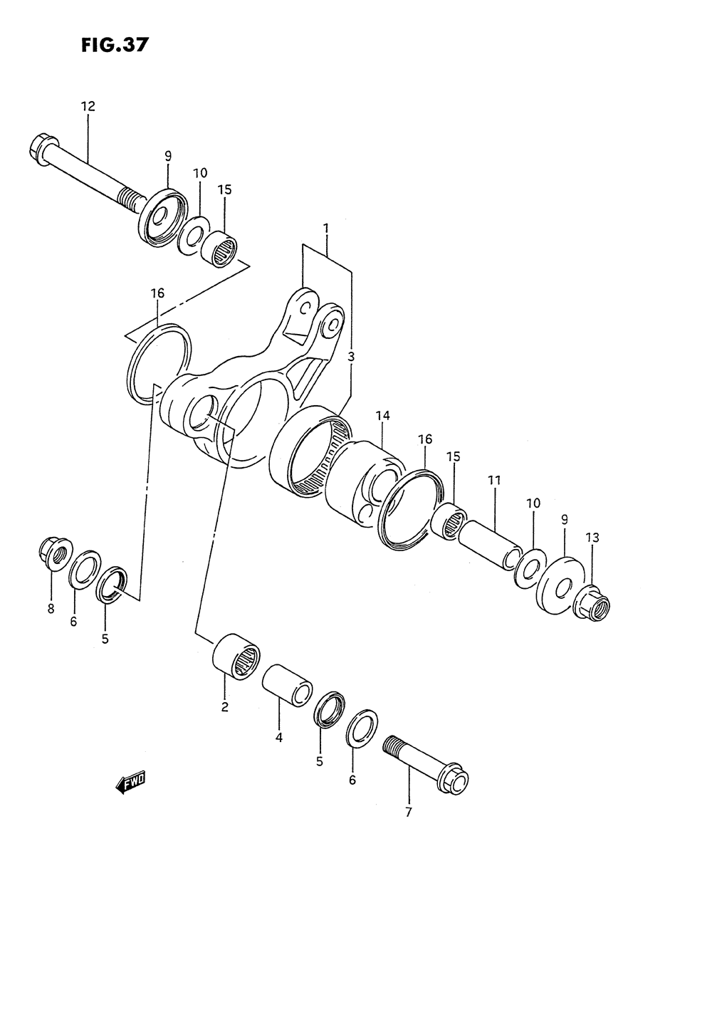 Cushion lever (model h_j_k)