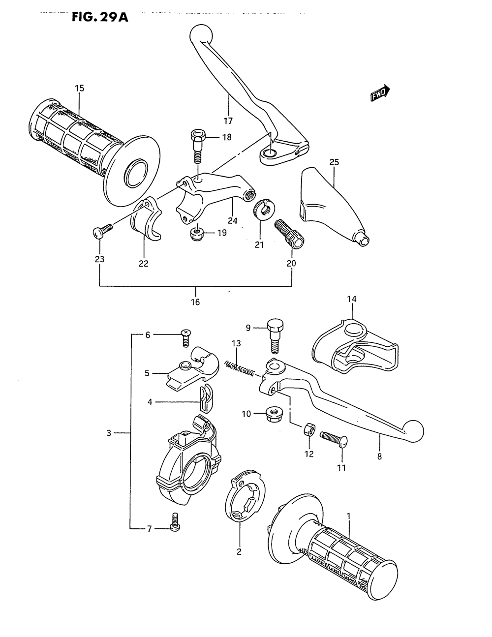 Handle switch (model k_l_m_n_p_r_s)