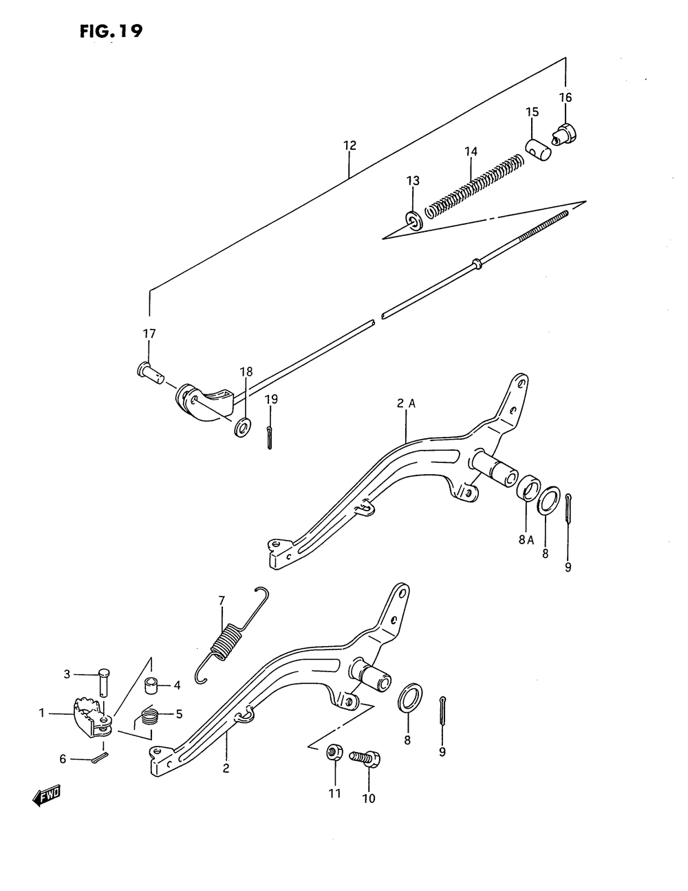 Rear brake (model g_h_j_k)