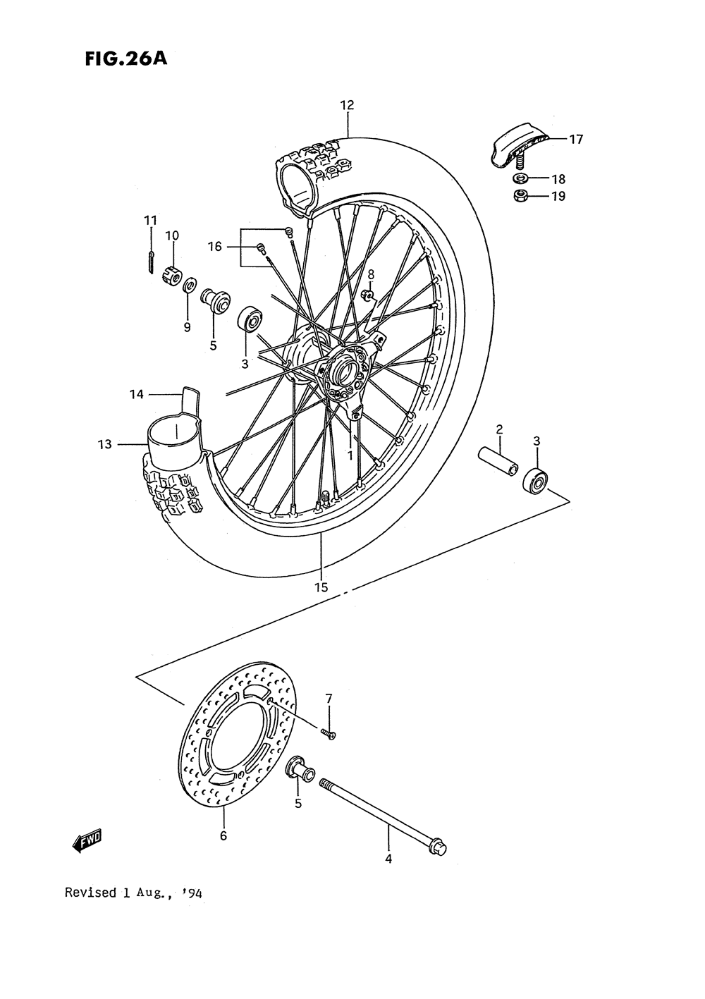 Front wheel (model l_m_n_p_r_s)