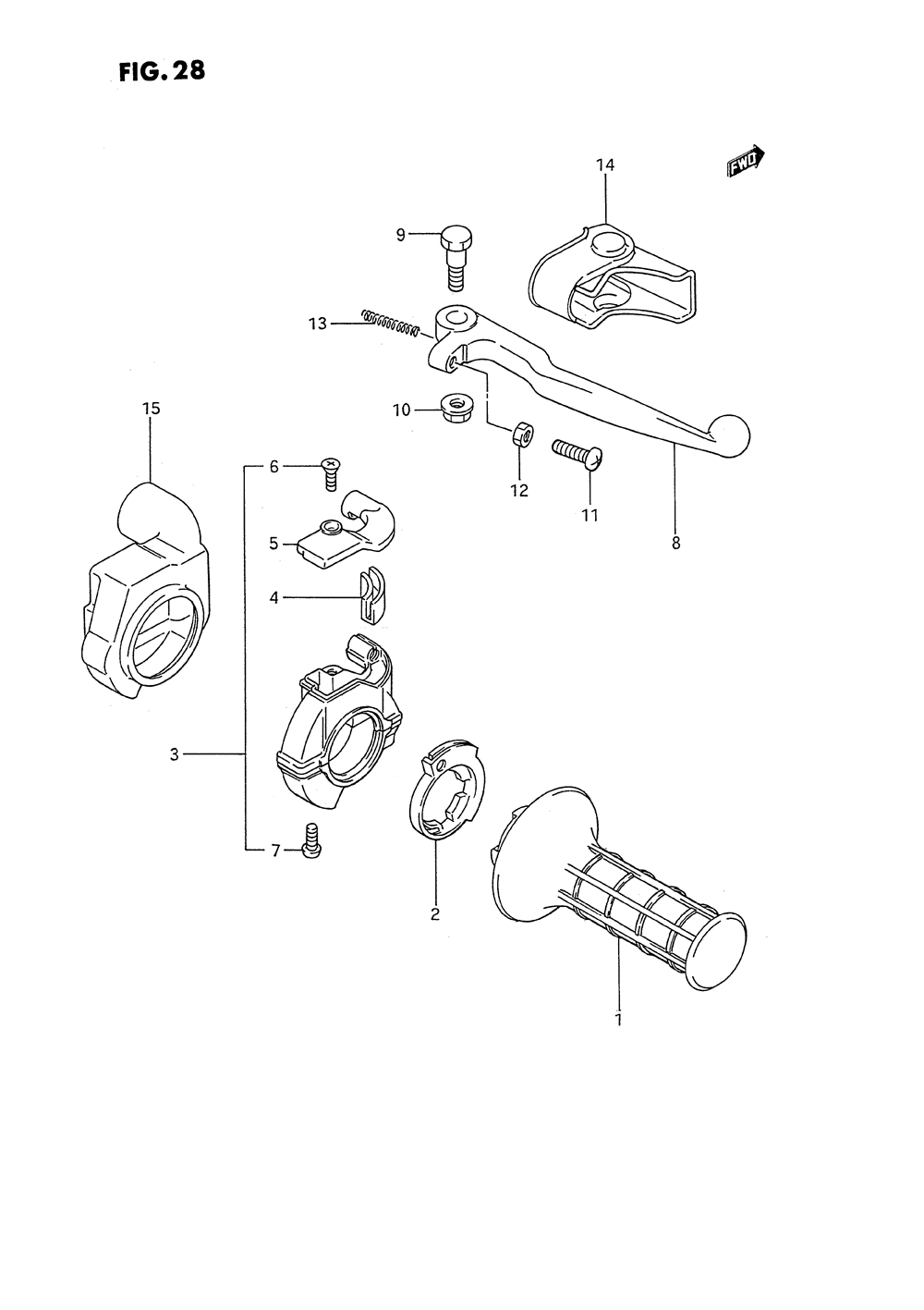 Right handle switch (model g_h_j)