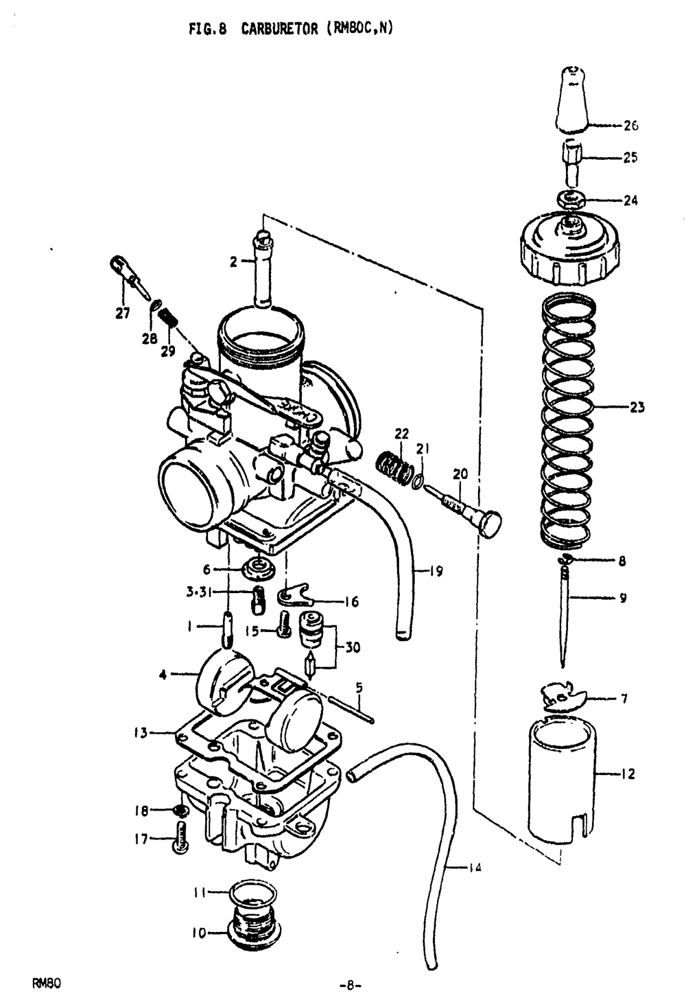 Carburetor (rm80c