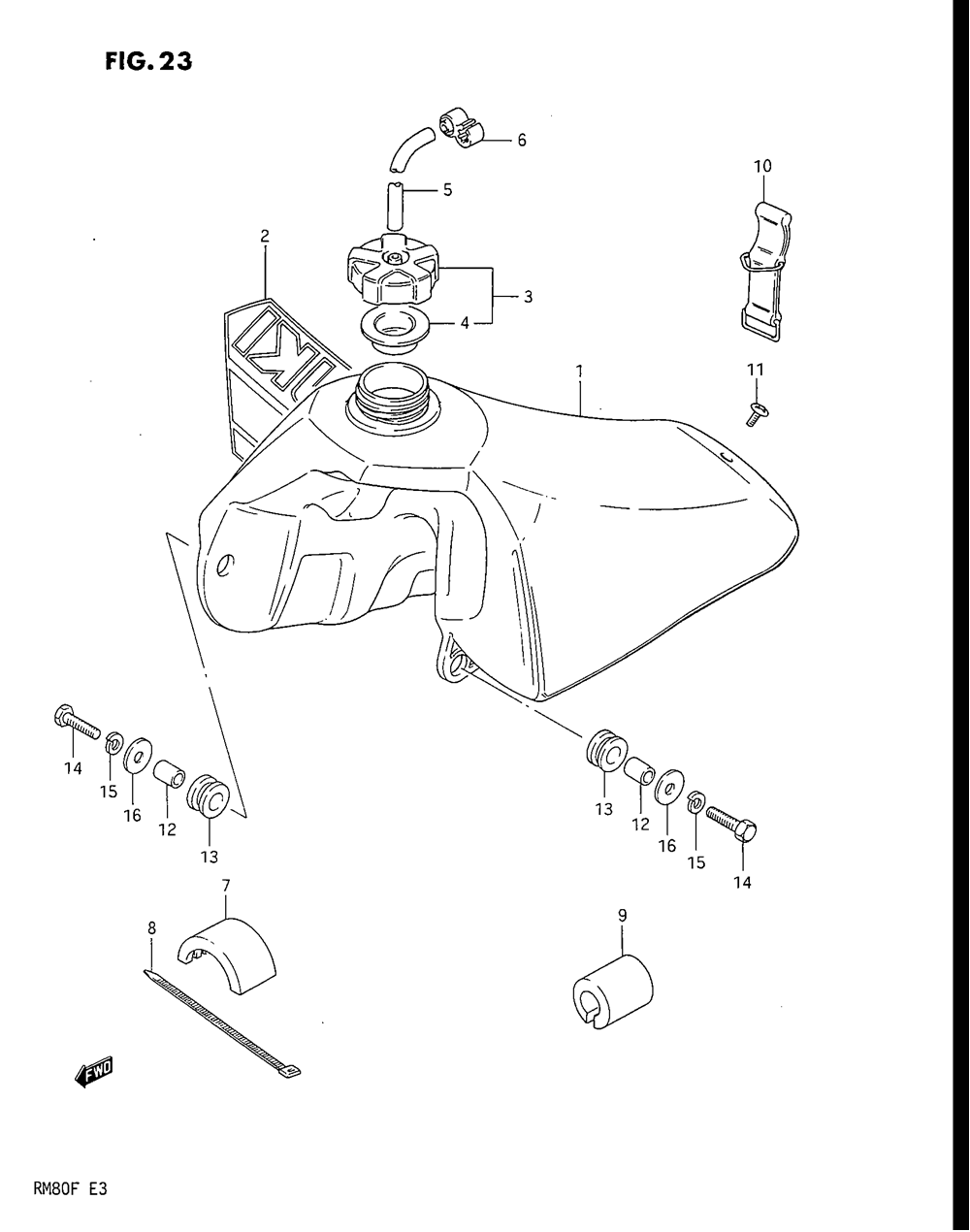 Fuel tank (model f)