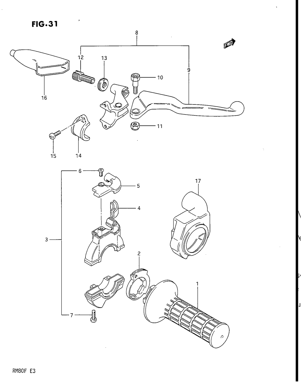 Right handle switch