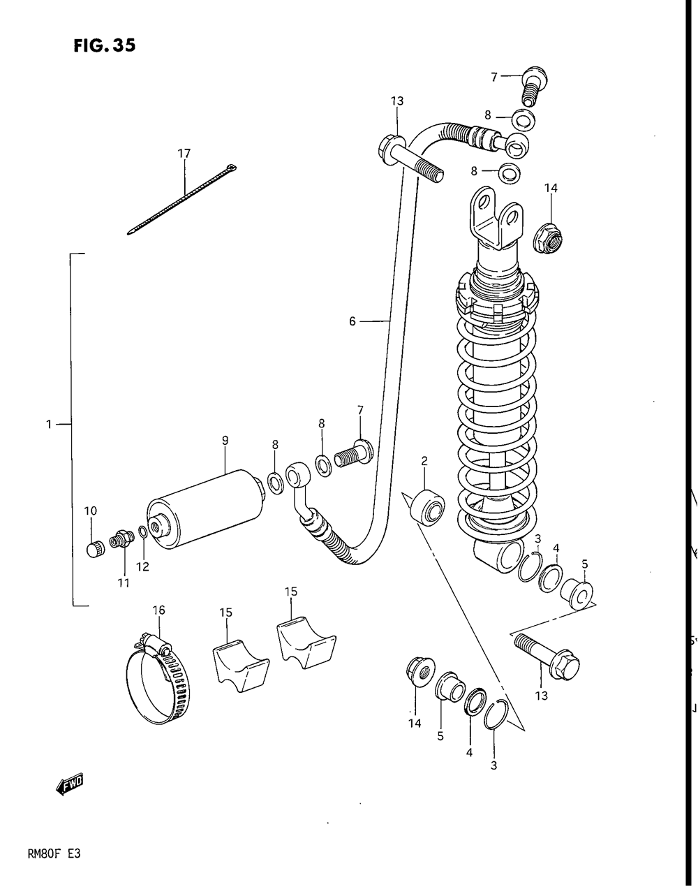 Rear shock absorber