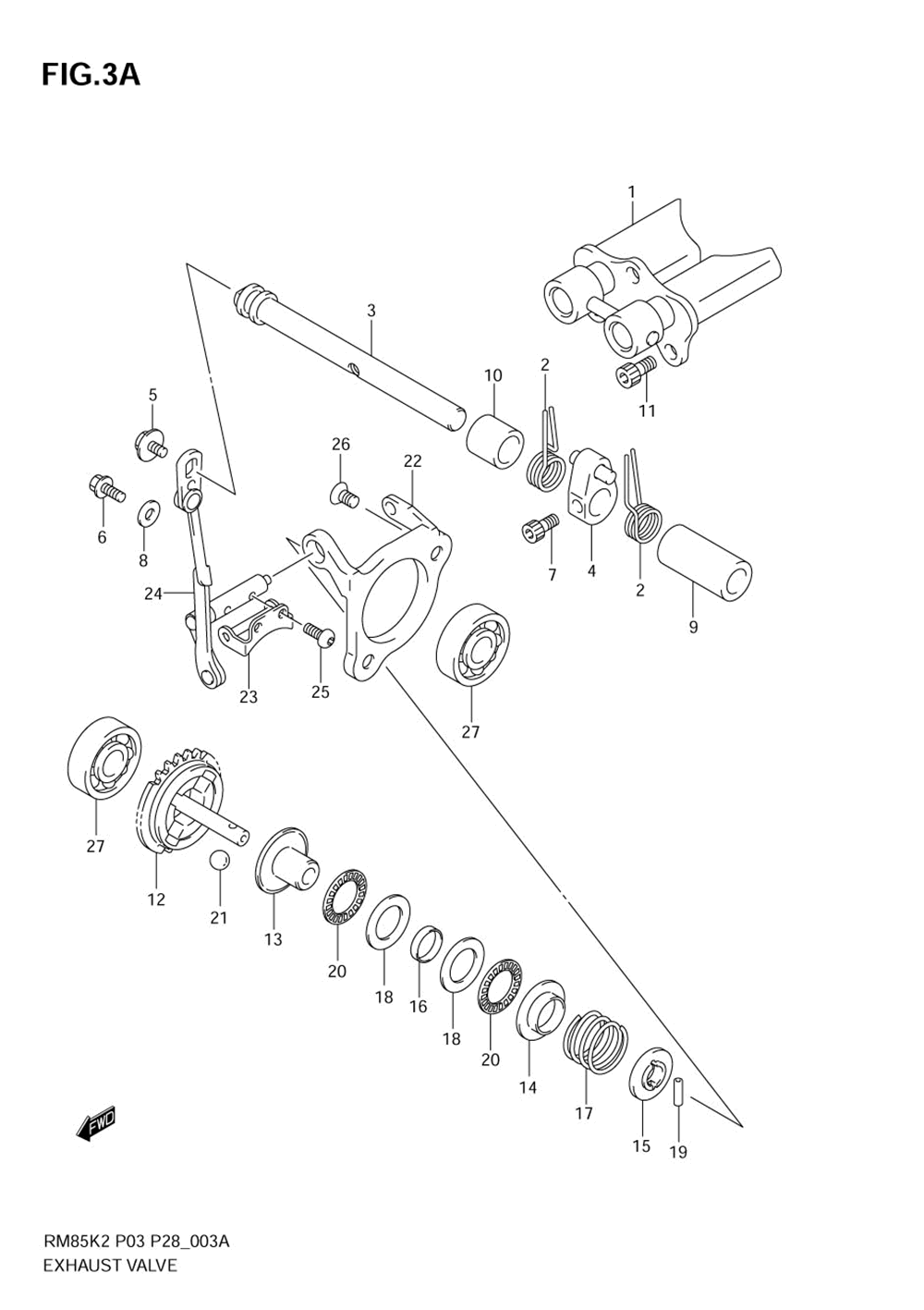 Exhaust valve (model k5_k6)