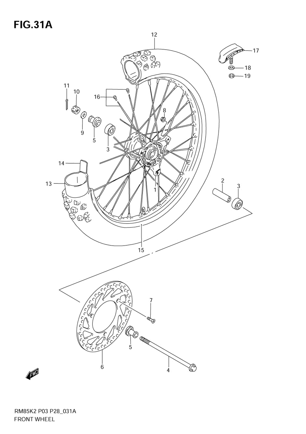 Front wheel (rm85k5_k6)