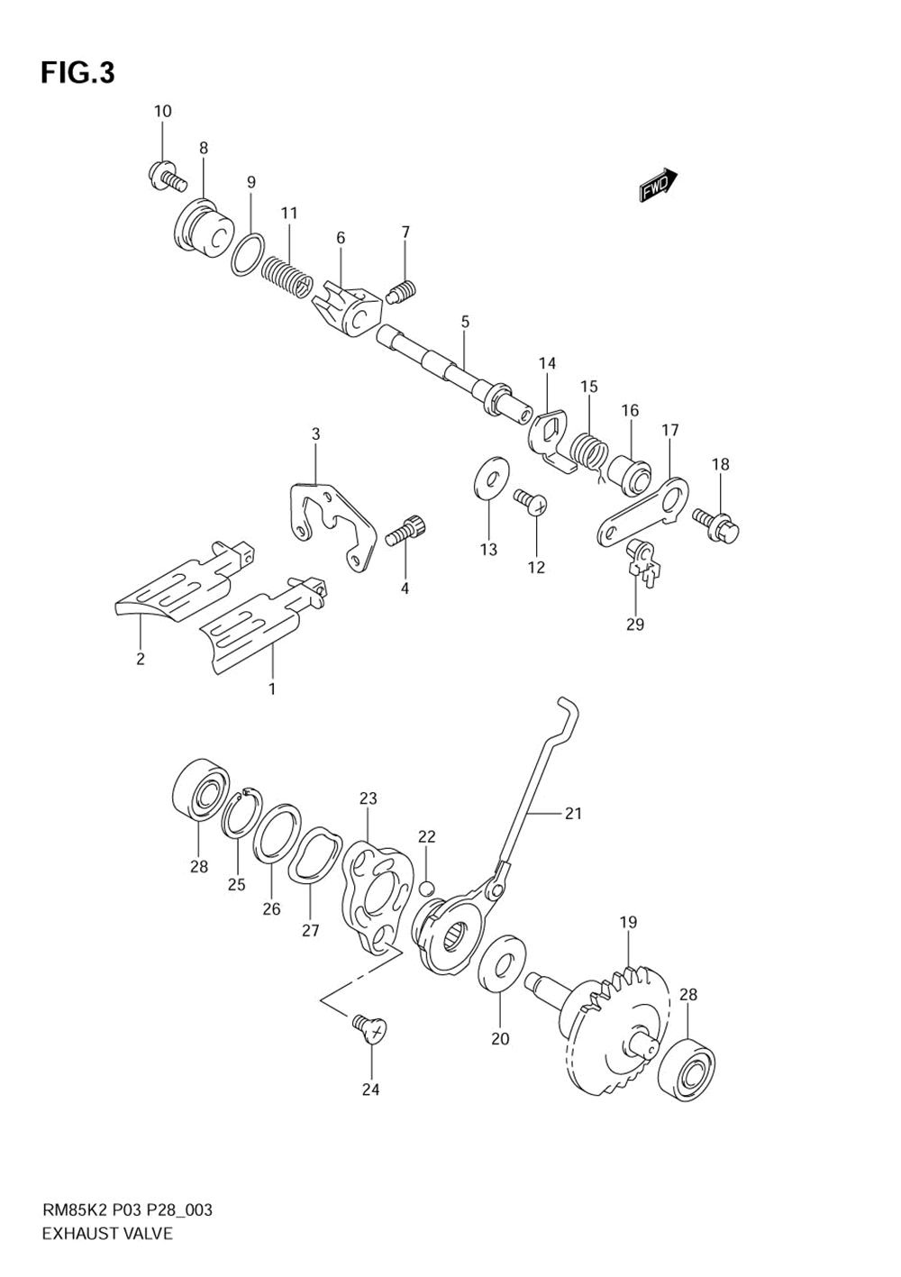 Exhaust valve (model k2_k3_k4)