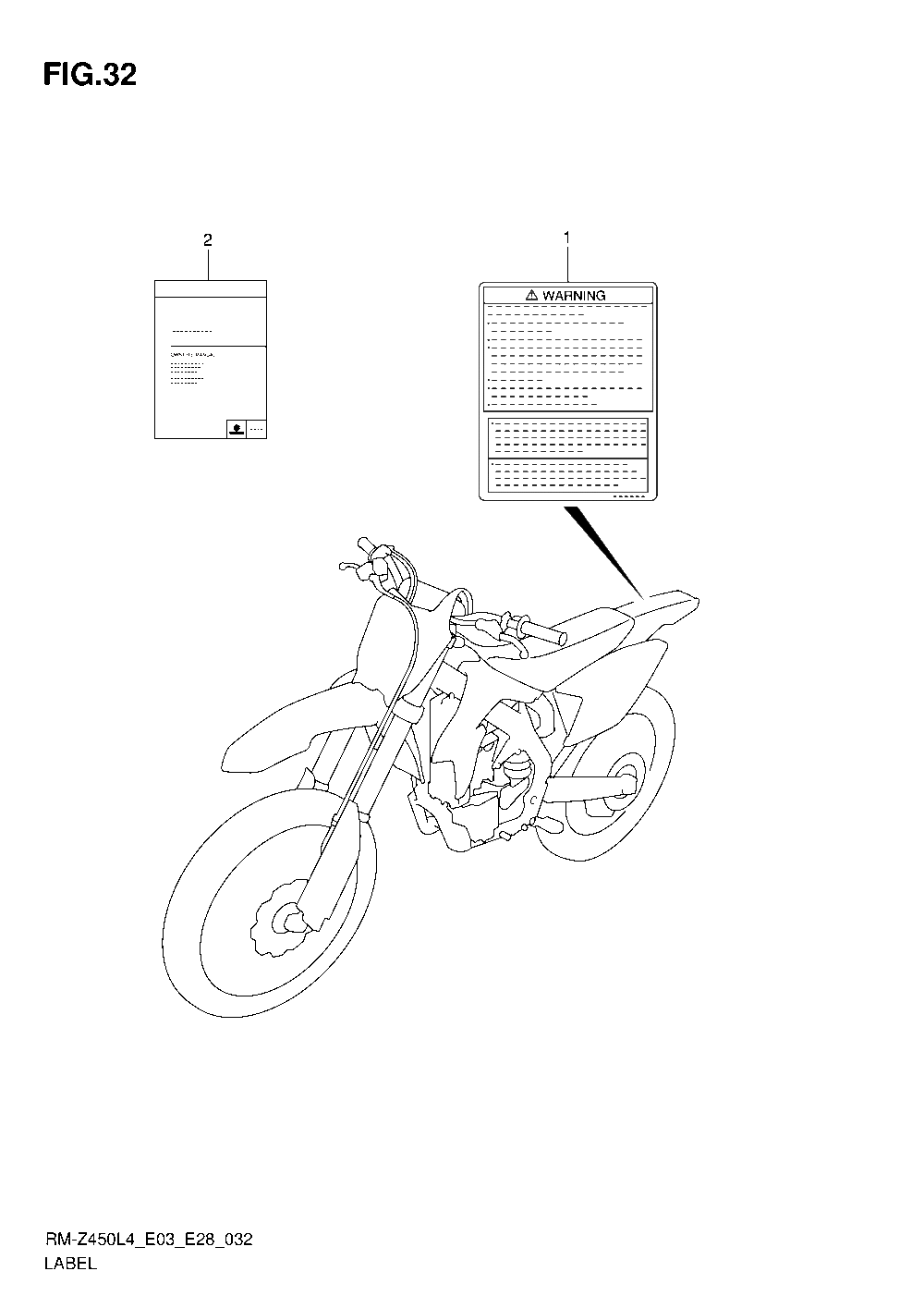 Label (rm-z450l4 e03)