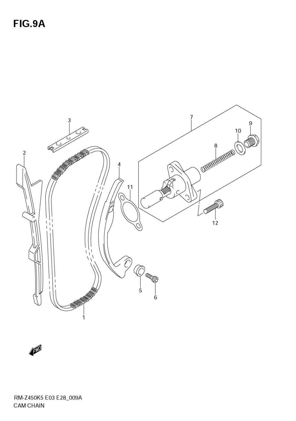 Cam chain (model k7)