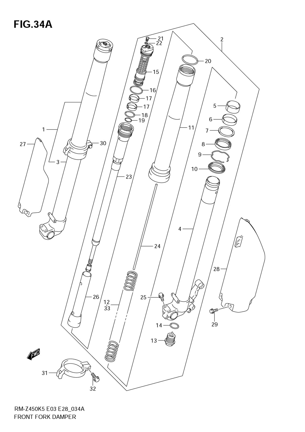 Front damper (model k6)