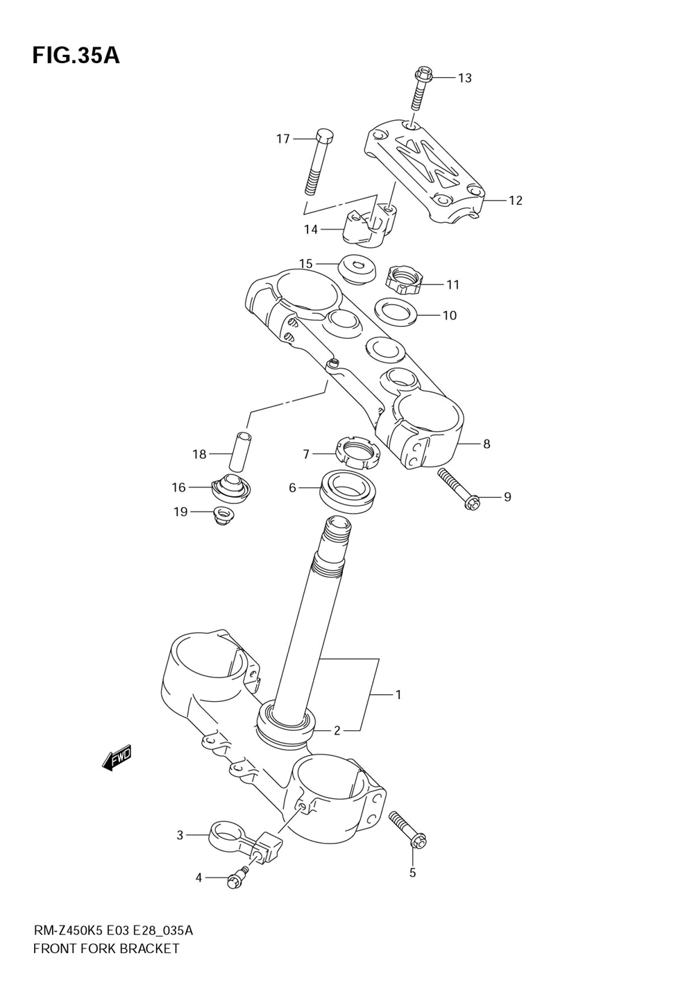 Steering stem (model k7)