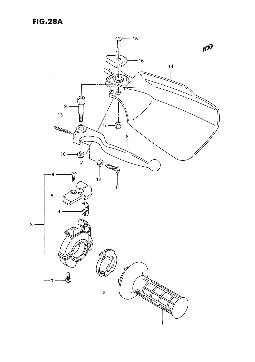 Right knuckle cover (model n_p_r_s_t)