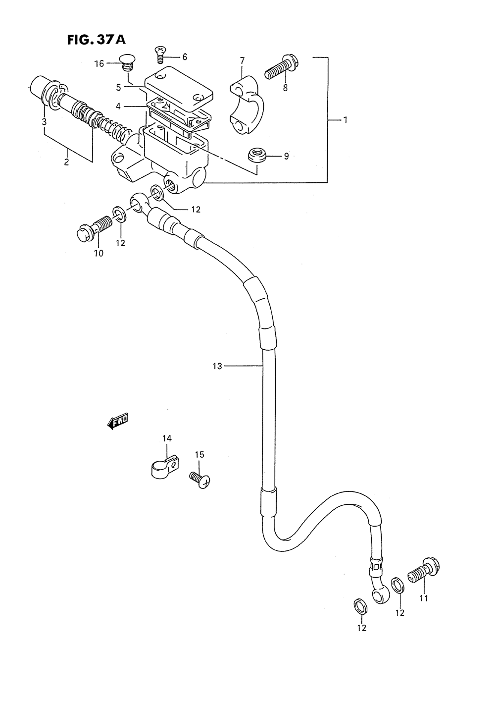 Front master cylinder (model t)