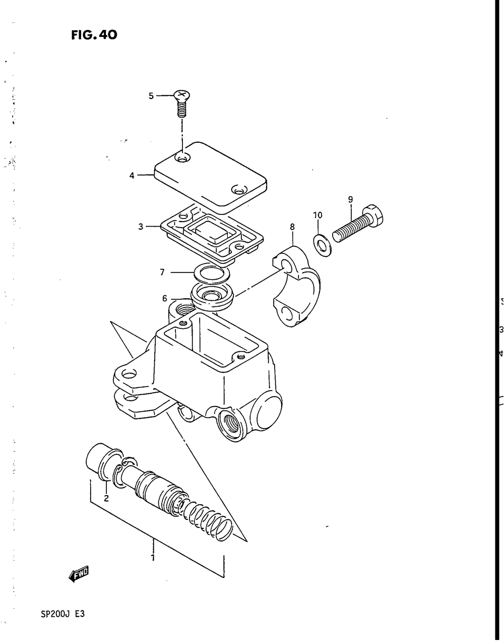 Front master cylinder