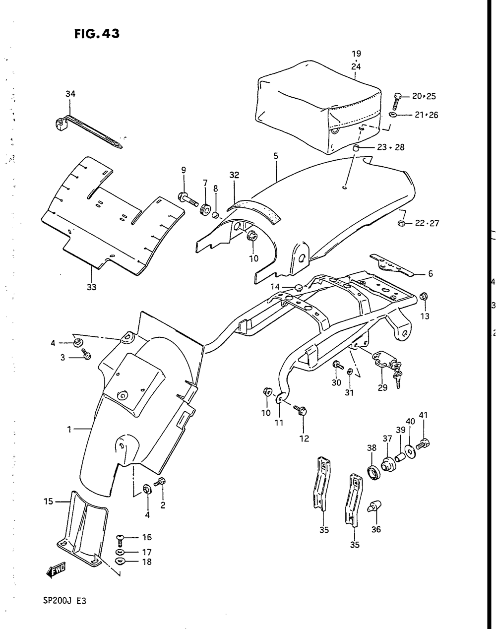 Rear fender