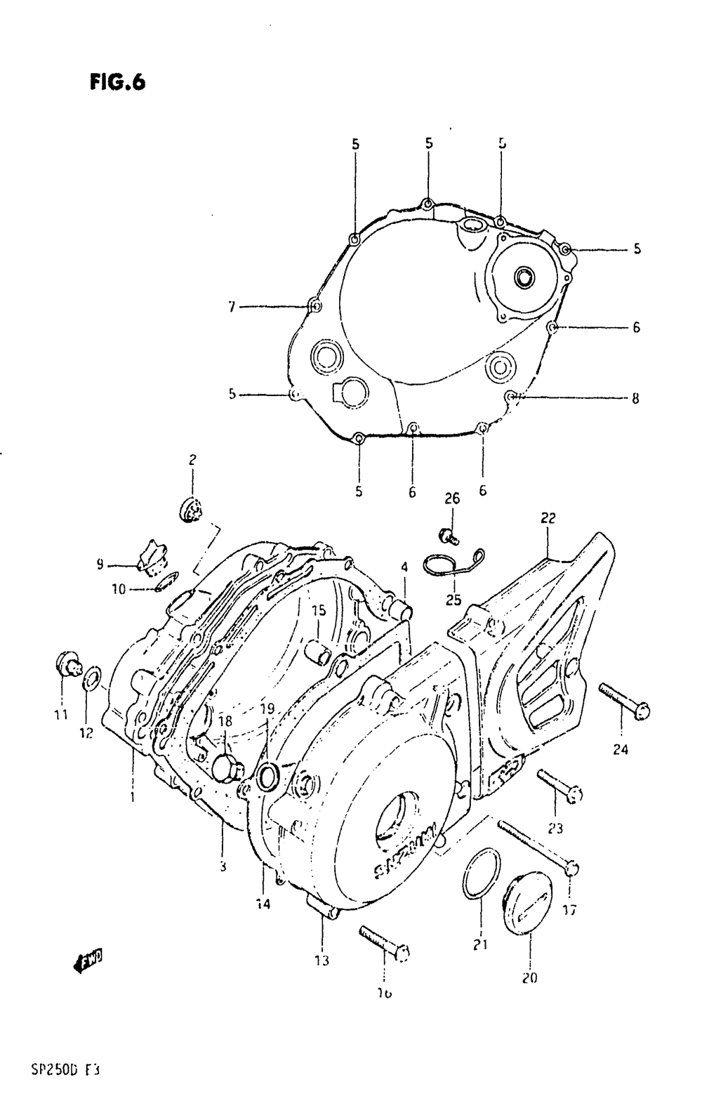 Crankcase cover (model d)