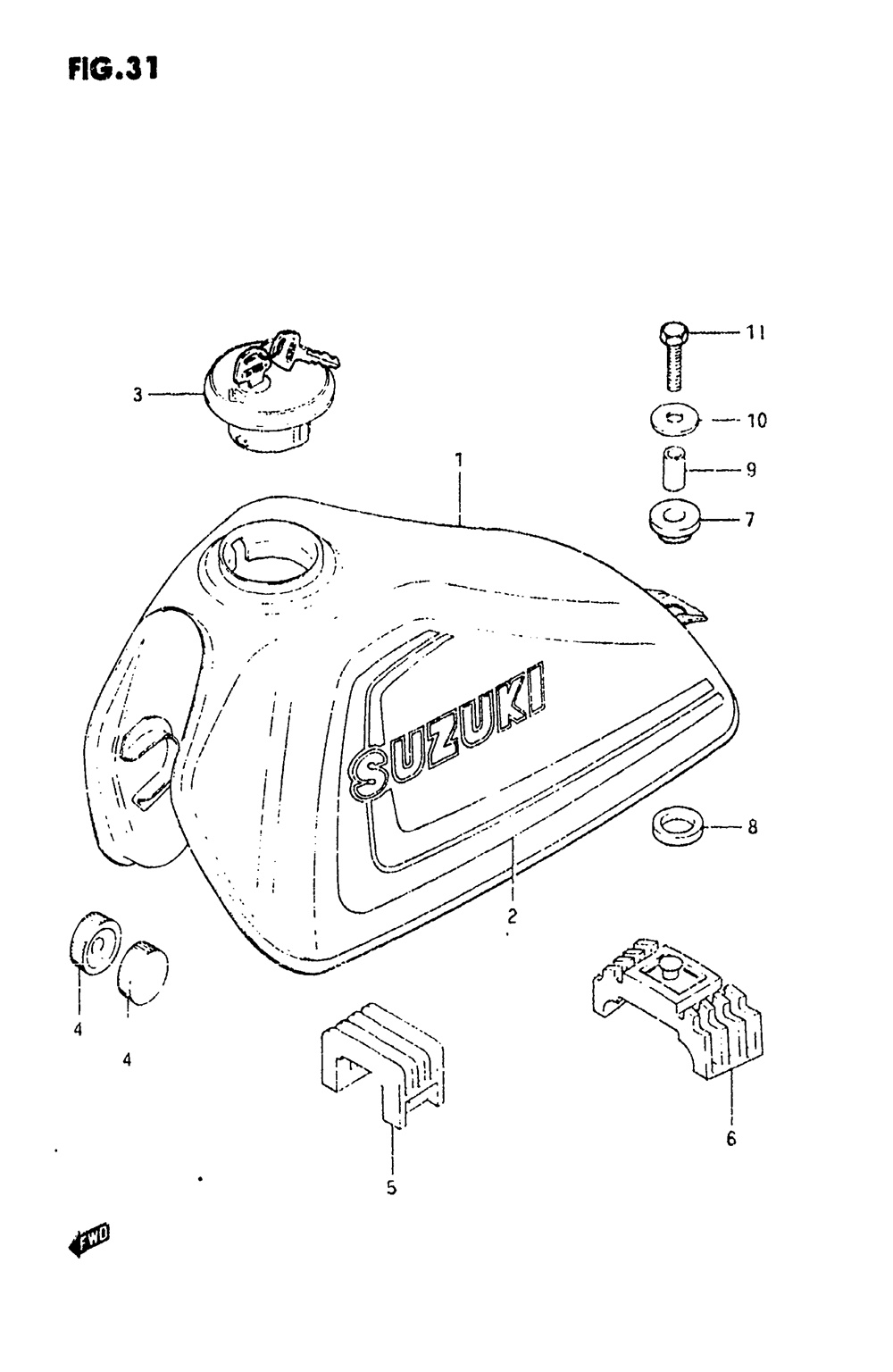 Fuel tank (model d)